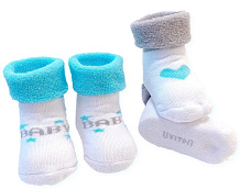 Детские махровые носочки Uviton Mini 0-6 мес бирюзовый 0227/03