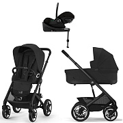 Коляска Cybex Talos S Lux BLK complete Cloud G Moon Black Plus Base G 4 в 1 Moon Black с дождевиками