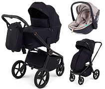Детская коляска Rant Flex Therm Soft 3 в 1 с автокреслом Miro Beige Gold Black
