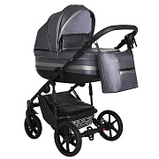 Детская коляска Pituso Luna 2 в 1 Кожа 10210 Кожа/Silver Dark Grey