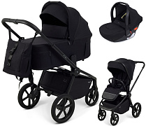 Детская коляска Rant Flex Forma 3 в 1 RA124 с автокреслом Cruise Black Black Черный