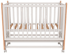 Кроватка Lunna Lika белый/бук