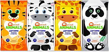 Влажные салфетки Smart animals №50 детские, с ромашкой и витамином Е, MIX