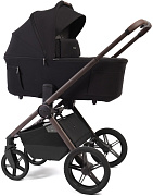 Детская коляска Peppy Soho 2 в 1 Black (черный) рама шоколад