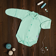 Боди Vikalex Мятный длинный рукав 62