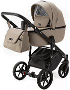 Детская коляска Adamex Nola Deluxe 3 в 1 N-SA09 (Т.БЕЖ. КОЖА)