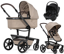 Детская коляска 3 в 1 Joolz Day 5 и автокресло Baby-Safe Core Space Black Sandy Taupe