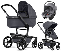 Детская коляска 3 в 1 Joolz Day 5 и автокресло Baby-Safe Core Frost Grey Stone Grey