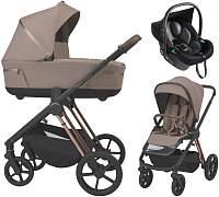 Детская коляска 3 в 1 Espiro Miloo 2.0 и автокресло Pi Black 309 tasty cappuccino