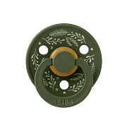 Пустышка латексная Bibs Colour Holiday - Leaf, 0+ мес 10027218 Hunter Green/Sage