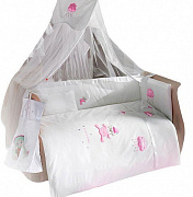 Детский комплект постельного белья Kidboo Teddy Boo 3 предмета Pink