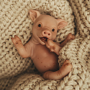 Игрушка Magic Manufactory коллекция Magic Pets Свинья 16 см розовый