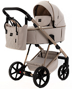 Детская коляска Adamex Delta Natura 3 в 1 DN-3-VANILLA (ВАНИЛЬ)