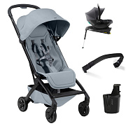 Прогулочная коляска Joolz Aer 2 SE и автокресло Baby-Safe Core Midnight Grey и база Baby-Safe Core Pebble Grey