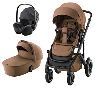 Коляска 3 в 1 Britax Roemer Smile 5Z LUX и автокресло Baby-Safe PRO Midnight Grey Warm Caramel