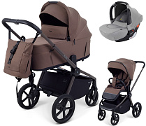 Детская коляска Rant Flex Forma 3 в 1 RA124 с автокреслом Cruise Grey Beige Бежевый