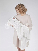 Конверт-плед НаследникЪ Выжанова 95х95 01035 ЧЗ зайка серый