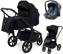 Детская коляска Rant Flex Forma 3 в 1 RA124 с автокреслом Miro Graphite Black Черный