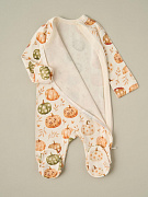Комбинезон на молнии Little Star Тыковки 0208 (ЧЗ-мз) сливочный 56