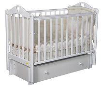 Детская кроватка Luciano Mirella Premium с универсальным маятником белый