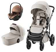 Коляска 3 в 1 Britax Roemer Smile 5Z LUX и автокресло Baby-Safe PRO LUX Warm Caramel Soft Taupe