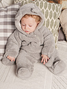 Комбинезон утепленный Папитто с капюшоном 73-535 серый 62