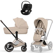 Коляска Cybex Priam V Rosegold Style Cloud T Jeremy Scott Wings 3 в 1 Cozy Beige