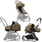 Коляска Stokke YOYO3 Newborn Shell - Newborn Pack рама чёрная Black 2 в 1 Toffee