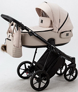 Детская коляска Adamex Porto 2 в 1 PO-PS33 (СВ.БЕЖ+СВ.БЕЖ.КОЖА)