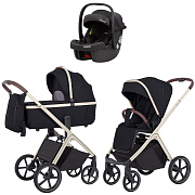 Коляска Carrello Vector CRL-6550 Ammonite AY329 Pro Absolute Black 3 в 1 Pearl Black