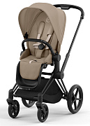 Прогулочная коляска Cybex Priam IV Matt Black Cozy Beige