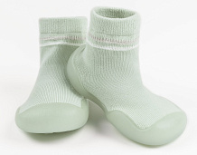 Ботиночки-носочки детские Amarobaby First Step с дышащей подошвой зеленый 24