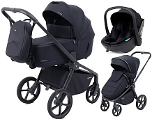 Детская коляска Rant Flex Therm Soft 3 в 1 с автокреслом Miro Black Midnight Black