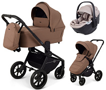 Детская коляска Rant Flex 3 в 1 RA076 с автокреслом Aster Zero Beige Brownie