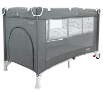 Манеж-кровать Indigo Fortuna 2 уровня серый