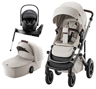 Коляска 3 в 1 Britax Roemer Smile 5Z LUX и автокресло Baby-Safe PRO Style Carbon Black + Vario Base 5Z Soft Taupe