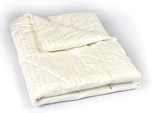 Одеяло Vikalex тик, бамбук 110х140 белый с кубиками серого цвета
