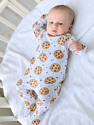 Комбинезон на молнии Little Star Печеньки 0208 (ЧЗ-мз) крем 74