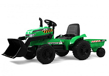 Детский электромобиль RiverToys трактор-погрузчик T333TT зеленый