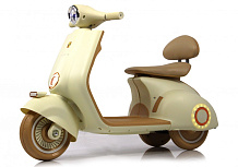 Детский электроскутер RiverToys K777PX-A бежевый