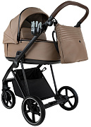 Детская коляска Roan Sol Vintage Leather 2.0 2 в 1 SL/11/L Camel/Black/руч.Тем.коричневый