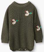 Джемпер детский Happy baby 88346-0 ЧЗ темно-зеленый / dark green 56