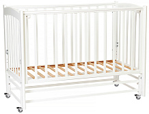 Детская кроватка Mr Sandman Pocket Base маятник продольный 01 Белый