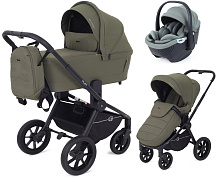 Детская коляска Rant Flex 3 в 1 RA076 с автокреслом Aster Zero Olive Green