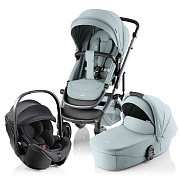 Комплект 3 в 1 Britax Roemer Smile 5Z Style и автокресло Baby-Safe Pro Classic Deep Black Harbor Blue / Deep Black