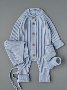 Комбинезон, шапочка гномик, носки Little Star Лапша 0001-3 (ЧЗ-нк) голубой 62
