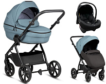 Детская коляска Tutis Uno 6 Plus Essential collection 3 в 1 с автокреслом Elo Lux EduSky Black 1602143 Menta с сумкой