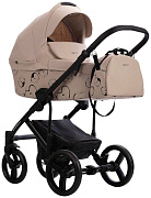 Детская коляска Bebetto Magnum Light SE 2 в 1 08 св.бежевый, черная рама