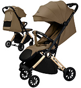 Прогулочная коляска Amarobaby Handy коричневый/золотой