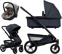 Детская коляска 3 в 1 Joolz Geo5 и автокресло Osann Cuddle Wheat без адаптеров Dark Navy Blue
